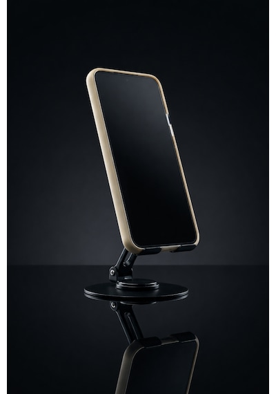 360 Ayarlanabilir Katlanabilir Telefon & Tablet Standı Yükseklik Ve Açı Ayarlı Masa Üstü Tutucu Siyah