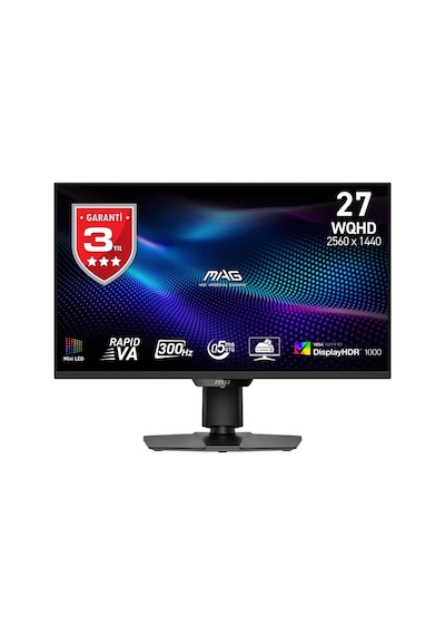 Msı Mag 274qpf X30mv 27 2560x1440 Wqhd 300hz 0.5ms Hdmı Dp Vesa Display Hdr 1000 Adaptive Sync Rapid Va Gaming Monitör
