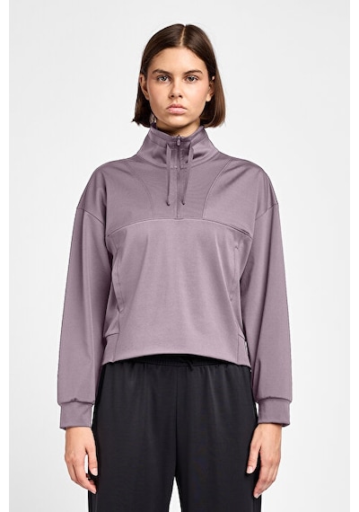 Lescon Kadın Antrenman Yarım Fermuarlı Sweatshirt 25b-2052 Pembe