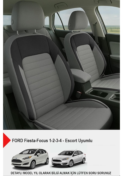 Mocha Taytüyü Oto Koltuk Kılıfı Ford Focus-fiesta-escort Uyumlu Füme