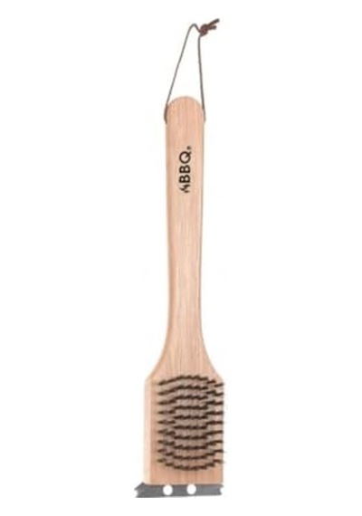 Barbekü Temizleme Fırçası Ahşap Sap 30cm