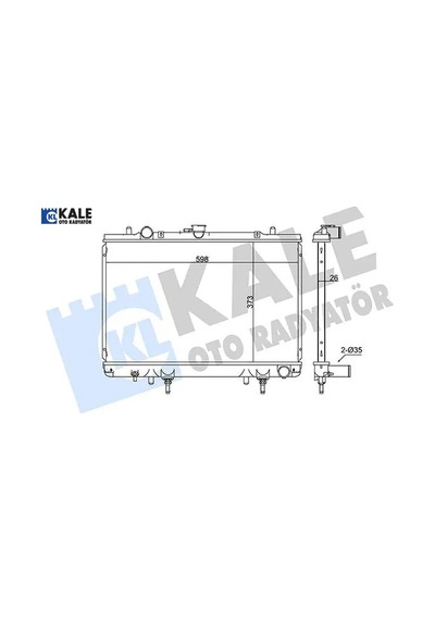 Radyatör L200 Al/pl/brz 698x408x26 Kale Radyatör Mr127853