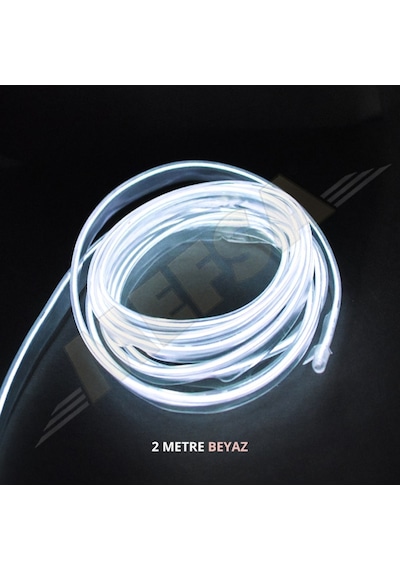 Araç Içi Torpido Neon Ip Led 2 Metre Buz Mavisi Sarı Beyaz Krmızı