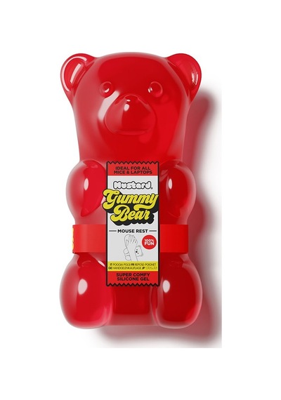 Mustard Gummy Bear Mouse Bilek Desteği - Kırmızı
