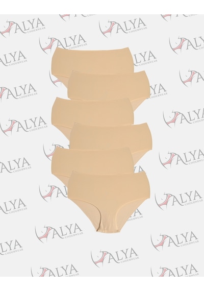 Alya Underwear Kadın Dikişsiz Külot Lazer Kesim Yüksek Bel İz Yapmayan Büyük Beden Hayalet Külot İzbırakmaz 6'lı Paket Bej Alya Underwear Kadın Dikişsiz Külot Lazer Kesim Yüksek Bel İz Yapmayan Büyük Beden Hayalet Külot İzbırakmaz 6'lı Paket Bej