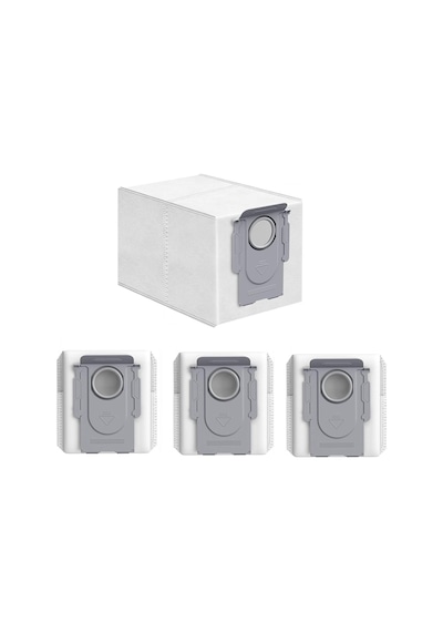Roborock S8 Plus, S8 Pro Ultra, S8 Max Ultra, S8 Maxv Ultra Robot Süpürge İle Uyumlu 4'lü Toz Torbası