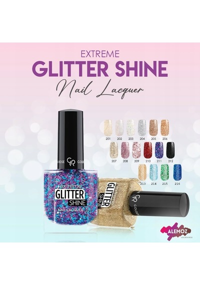 Glitter Nail Lacquer No: 213 - Işıltılı Ve Simli Parlak Oje