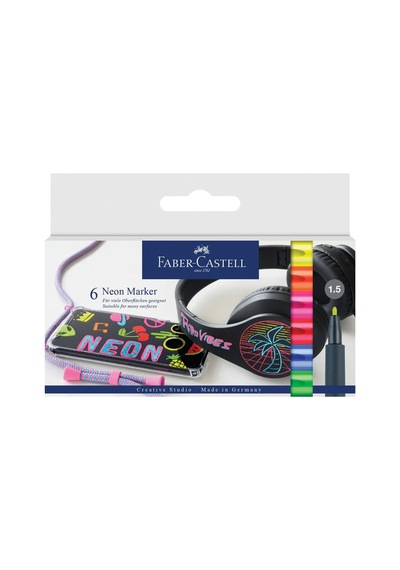 Faber-castell Neon Markör 6'lı Set