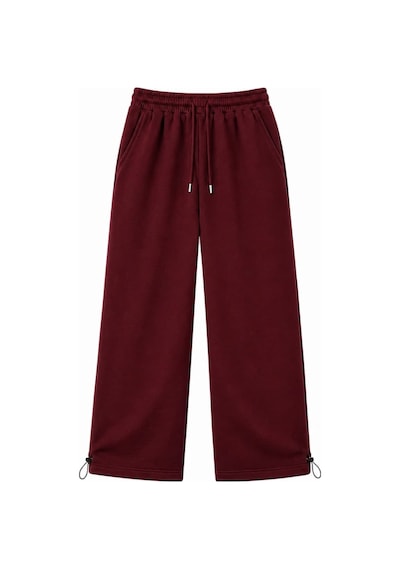 Zaee Basic Ayarlanabilir Paça Baggy Eşofman Altı Bordo