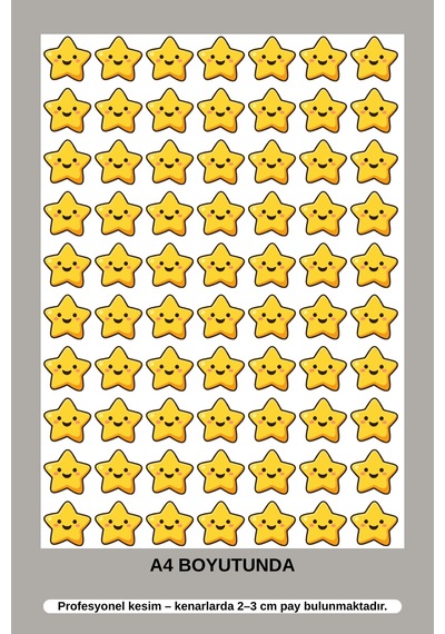 Ekonomik Dev Set - Öğrenci Ödül Yıldızları 700 Adet Motivasyon & Başarı Sticker A4 Premium Çok Renkli