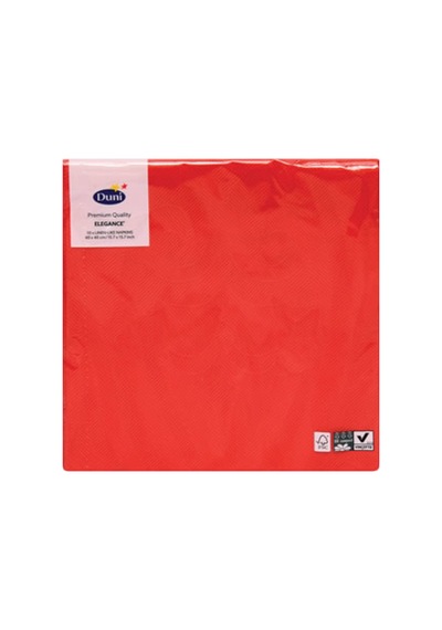 Duni 40x40 Elegance Kumaş Dokulu Peçete 10'lu Beyaz