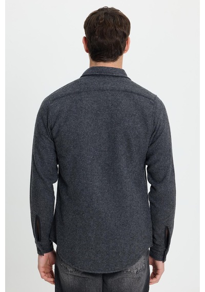 Tudors Erkek Slim Fit Dar Kesim Uzun Kollu Düz Kışlık Oduncu Koyu Gri Gömlek-41636 Koyu Gri Tudors Erkek Slim Fit Dar Kesim Uzun Kollu Düz Kışlık Oduncu Koyu Gri Gömlek-41636 Koyu Gri