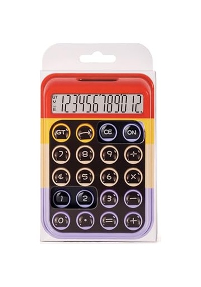 Renkli Ve Işık Enerjili Hesap Makinesi - Bl2122 Mor 124-Pembe
