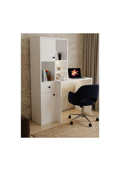 Juliet Dolaplı Raflı Çekmeceli Kitaplıklı Çalışma Masası Beyaz - 885986509 Beyaz Juliet Dolaplı Raflı Çekmeceli Kitaplıklı Çalışma Masası Beyaz - 885986509 Beyaz