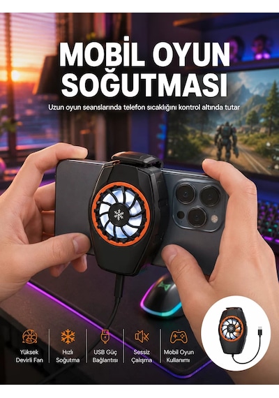 Hepsi Telefon Soğutucu Cep Telefon Soğutma Fanı Radyatör Najmaddin