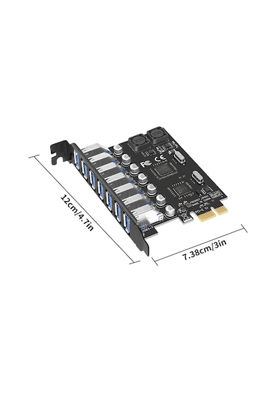 Pcı Express Pcı-E Usb 3.0 Kart 4899P Pcıe 7 Port Çoklu Çoklayıcı