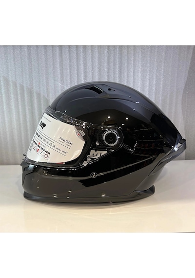 Mt Helmets Braker Sv Pure A1 Kapalı Kask Parlak Siyah