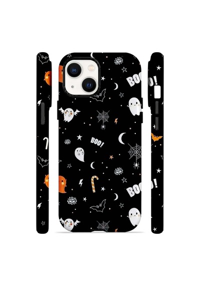 Velvoria Valestra Boo Ghost Doodle Apple iPhone Uyumlu 14 Darbe Korumalı Kılıf Valestra Select - Boo Ghost Doodle