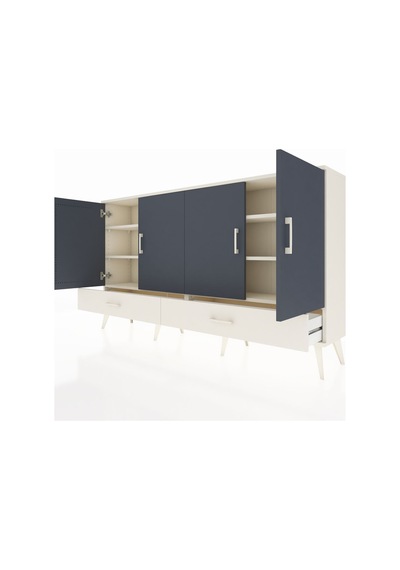 Arges Konsol 6 Raflı 2 Çekmeceli 4 Kapaklı 176x30x99 Aytaşı-antrasit/aytaşı Antrasıt/aytası - Aytası Arges Konsol 6 Raflı 2 Çekmeceli 4 Kapaklı 176x30x99 Aytaşı-antrasit/aytaşı Antrasıt/aytası - Aytası