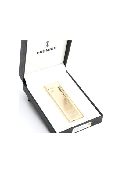 Promise Twiggy Fırçalı Gold Metal Soft Flame Çakmak 97698269