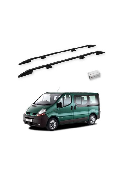 Turtle Renault Trafic X83 2001-2014 / Uzun Şasi Tavan Çıtası Crown Siyah