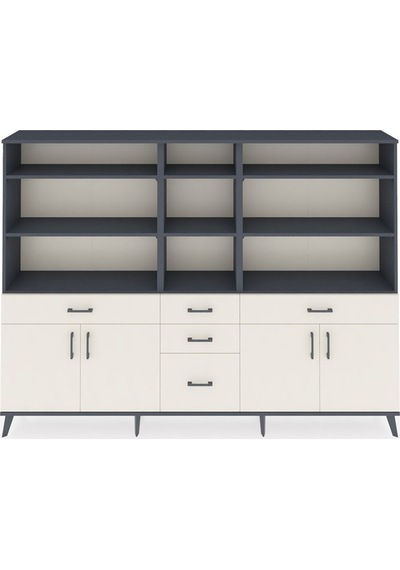 Arges Dolap 11 Raflı 5 Çekmeceli 4 Kapaklı 220x30x163 Antrasit-aytaşı Aytası - Antrasıt Arges Dolap 11 Raflı 5 Çekmeceli 4 Kapaklı 220x30x163 Antrasit-aytaşı Aytası - Antrasıt
