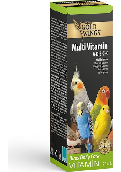 Tom&jerrypetshop-kuş Vitamin Seti 5 20c Muhabbet Kuşu Kanarya Papağan A-b-d3-e-c-k Vitaminleri Mix