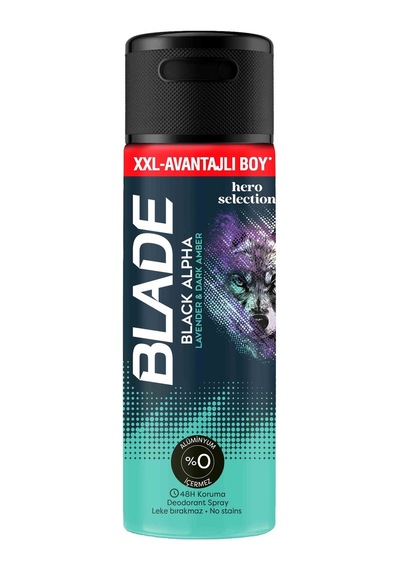 4 Adet Blade Black Alpha Deodorant 200ml