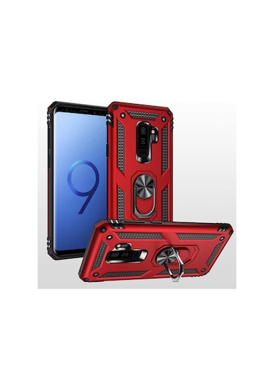 Samsung Uyumlu Galaxy S9 Plus Kılıf Zore Vega Kapak-Siyah