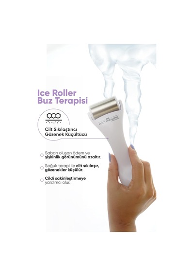Docteurblanc Laboratoıres Ice Roller Buz Terapisi Cilt Sıkılaştırıcı Masaj Aleti Lila
