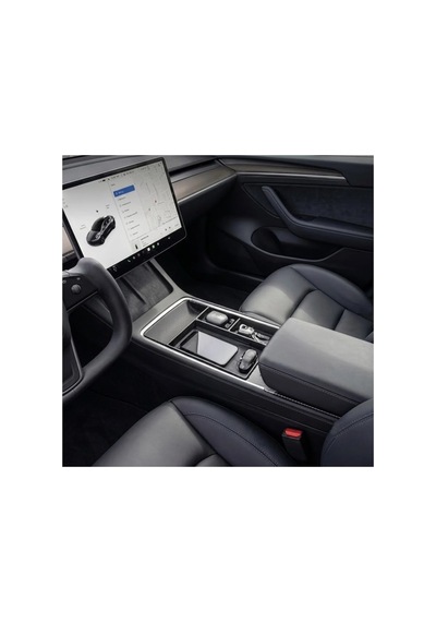 Trobus Tesla Model Y Juniper 2025 Ve Sonrası Uyumlu Pedli Saklama Kutusu Konsol Ortası Siyah