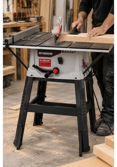 Heilber Hm255t Profesyonel Tezgah Üstü 255mm 1800w Pro Ahşap Tahta Kesme Makinesin-45 Derece Açılı