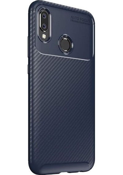 Apsuwa Huawei P Smart Plus Kılıf Negro Karbon Fiber Silikon