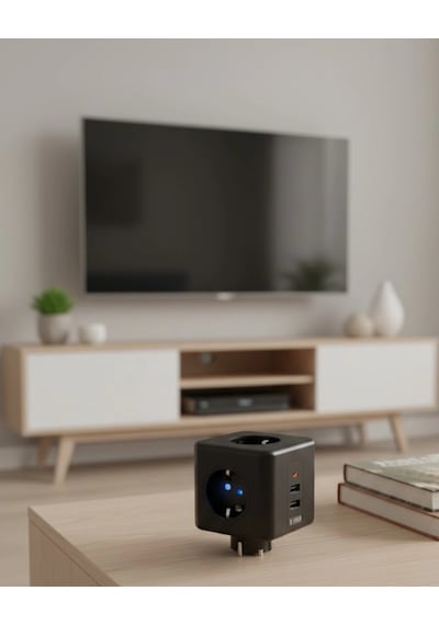 Ev Ve Ofis Kullanımı İçin Akım Korumalı Usb Girişli Priz Diğer