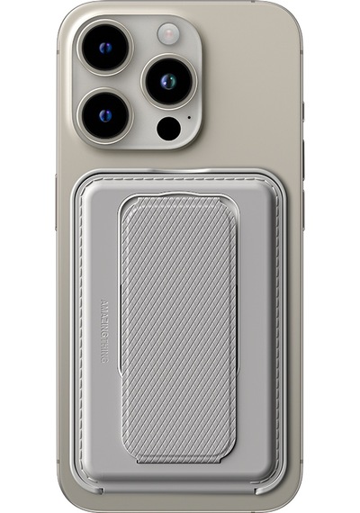 Amazingthing Glamour Link Fonksiyonel Çok Yönlü Grip Standlı Magnetik Kartlık Gri