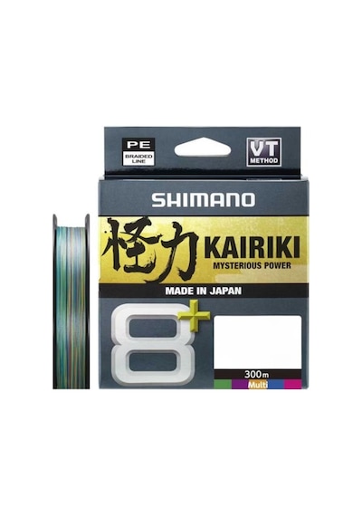 Shimano Kairiki + 8x 300 Mt Multi Color İp Misina 0.19mm