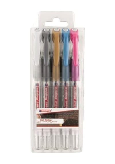 Edding Crystal Jelly 5'li Poşet Metalik Beyaz 0,7mm Standart