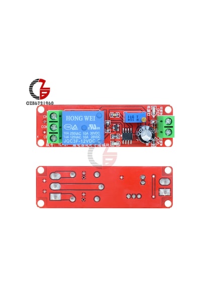Gözelerelektronik-12V Ne555 Zaman Ayarlı Tekli Röle Modülü