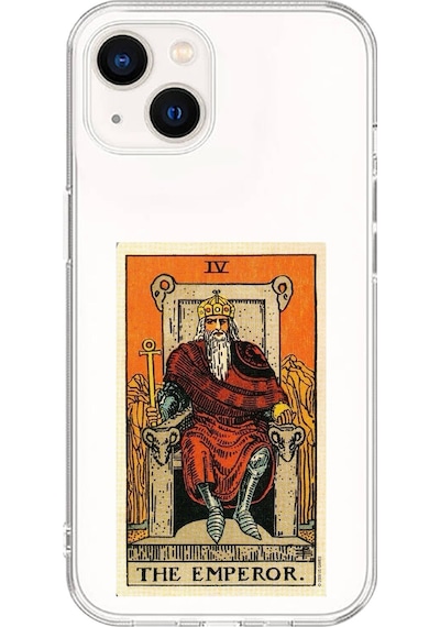 Apple Uyumlu iPhone 13 Mini Şeffaf Kılıf The Emperor Tasarımlı