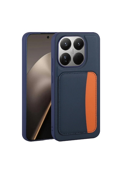 Xiaomi 15t Kılıf Kartlıklı Kamera Yükseltili Silikon Celikaksesuar Kahverengi