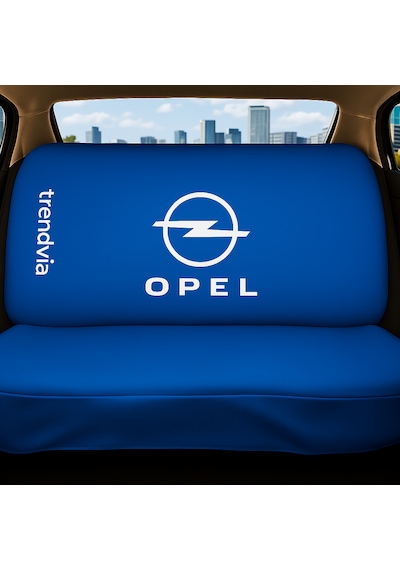 Opel Uyumlu Ön Arka Penye Oto Koltuk Kılıfı Takımı - Servis Tipi Koruyucu Kılıf Mavi