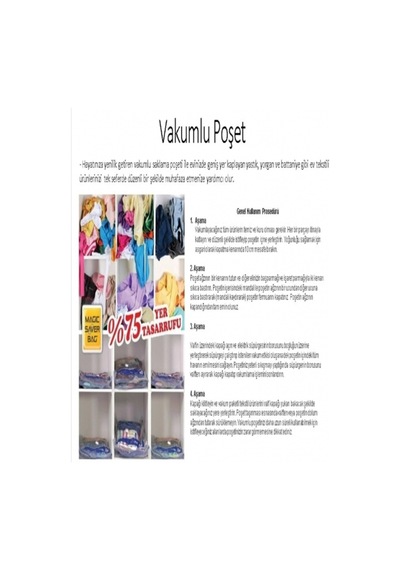 Plastik Vakumlu Poşet Jumbo Tekli 73 130 Cm 1 Parça Turuncu Plastik Turuncu Diğer
