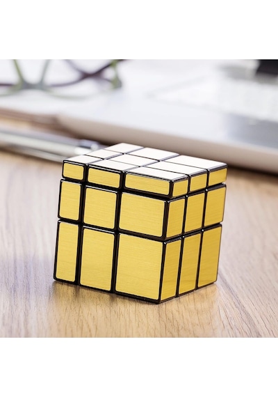 Moyu 3x3 Mirror Küp Altın Aynalı Parlak Zeka Küpü Akıl Küpü Küp