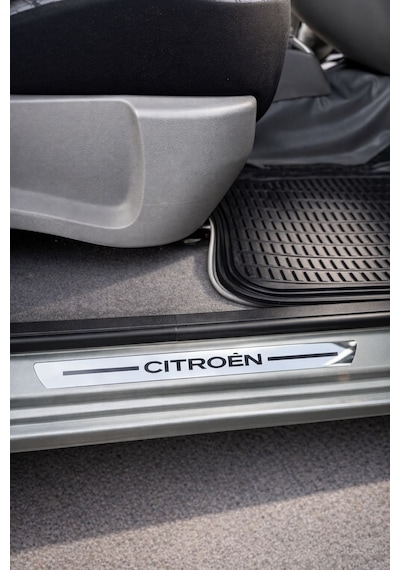 Citroen Krom Plastik 4 Parça Kapı Parlak Eşik Seti