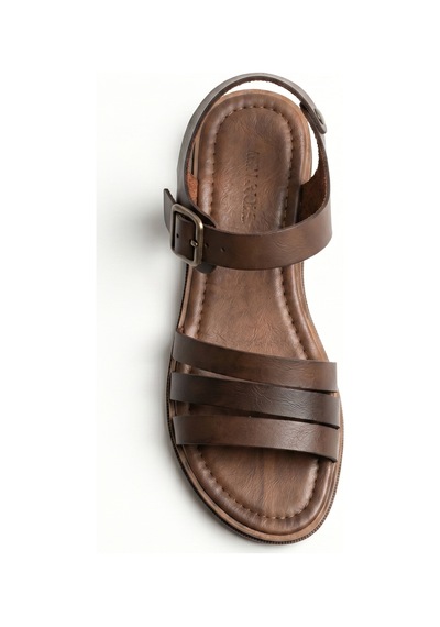 Giamgia Store Giamgia Kahverengi Kadın Düz Taban Bilekten Ayarlamalı Klasik Sandalet-2410 Giamgia Store Giamgia Kahverengi Kadın Düz Taban Bilekten Ayarlamalı Klasik Sandalet-2410