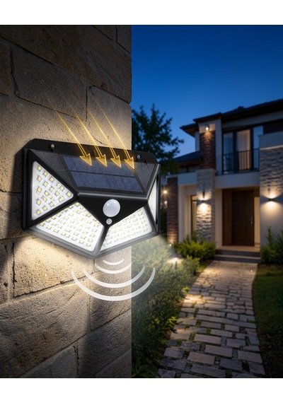 Yx-100 Led Işık 100 Led Solar Bahçe Lambası Uuczzyx100ledışık-1