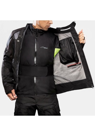 Alpinestars Halo Ds Korumalı Motosiklet Montu Siyah Siyah