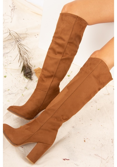 Fox Shoes Taba Süet Kadın Çizme G922920502 Taba Fox Shoes Taba Süet Kadın Çizme G922920502 Taba