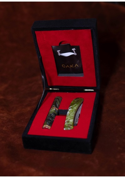 Caka Origin Origin - Bıçak Çakmak Seti - Koyu Yeşil