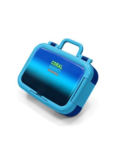 Coral High Kids Lacivert Mavi Renk Geçişli Desenli Paslanmaz Çelik Beslenme Kabı 39253 Lacivert